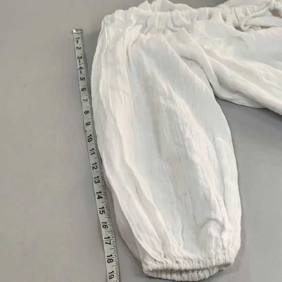 VITAMIN A COSTA CAFTAN WHITE CRINKLE COTTON COVER UP NWT SIZE -S - Picture 9 of 10